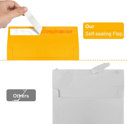 Joyberg 72 Packs #10 Envelopes, Business Envelopes, Envelopes Self Seal, Security Envelopes, Peel and Seal Closure, Size 4-1/8 X 9-1/2 Inches, White, 26LB