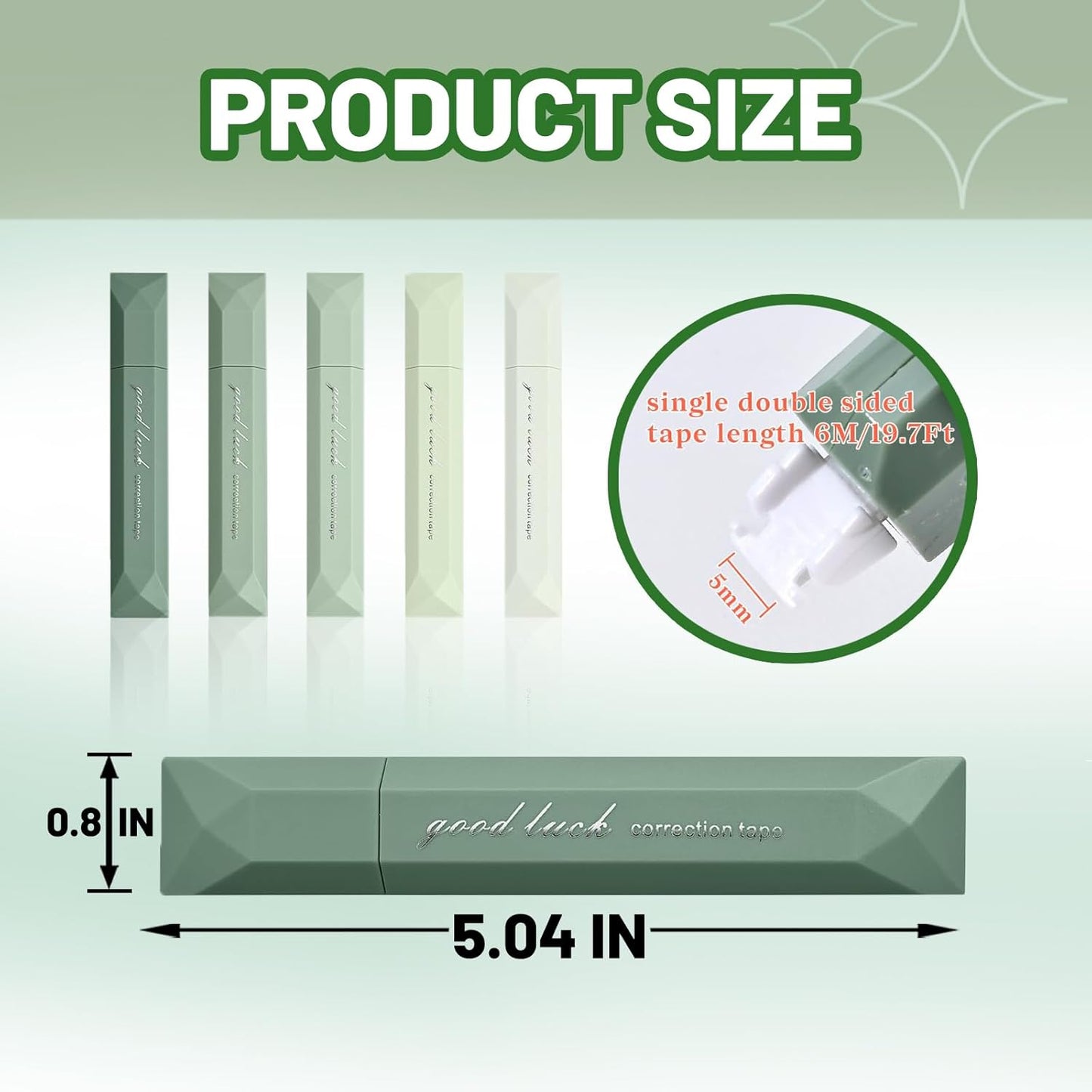 5Pcs Mini White Out Correction Tape, Portable White Out Tape for School Office Students Writing Supplies (Purple)