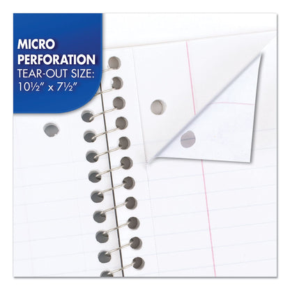 Mead Spiral Notebook, 1 Subject, College Ruled Paper, 7-1/2" x 10-1/2", 70 Sheets per Notebook, Colors Will Vary, 6 Pack (73065)