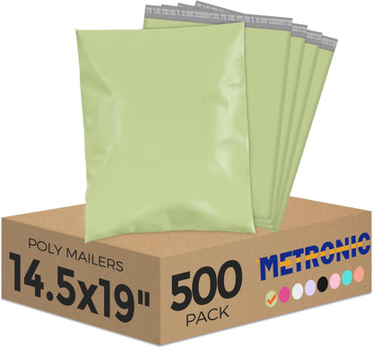 Metronic Poly Mailers 10x13 100 Pcs | Small Shipping Bags for Clothing | Mailing Bags for Small Business, Shipping Envelopes,Packing Bags in Black
