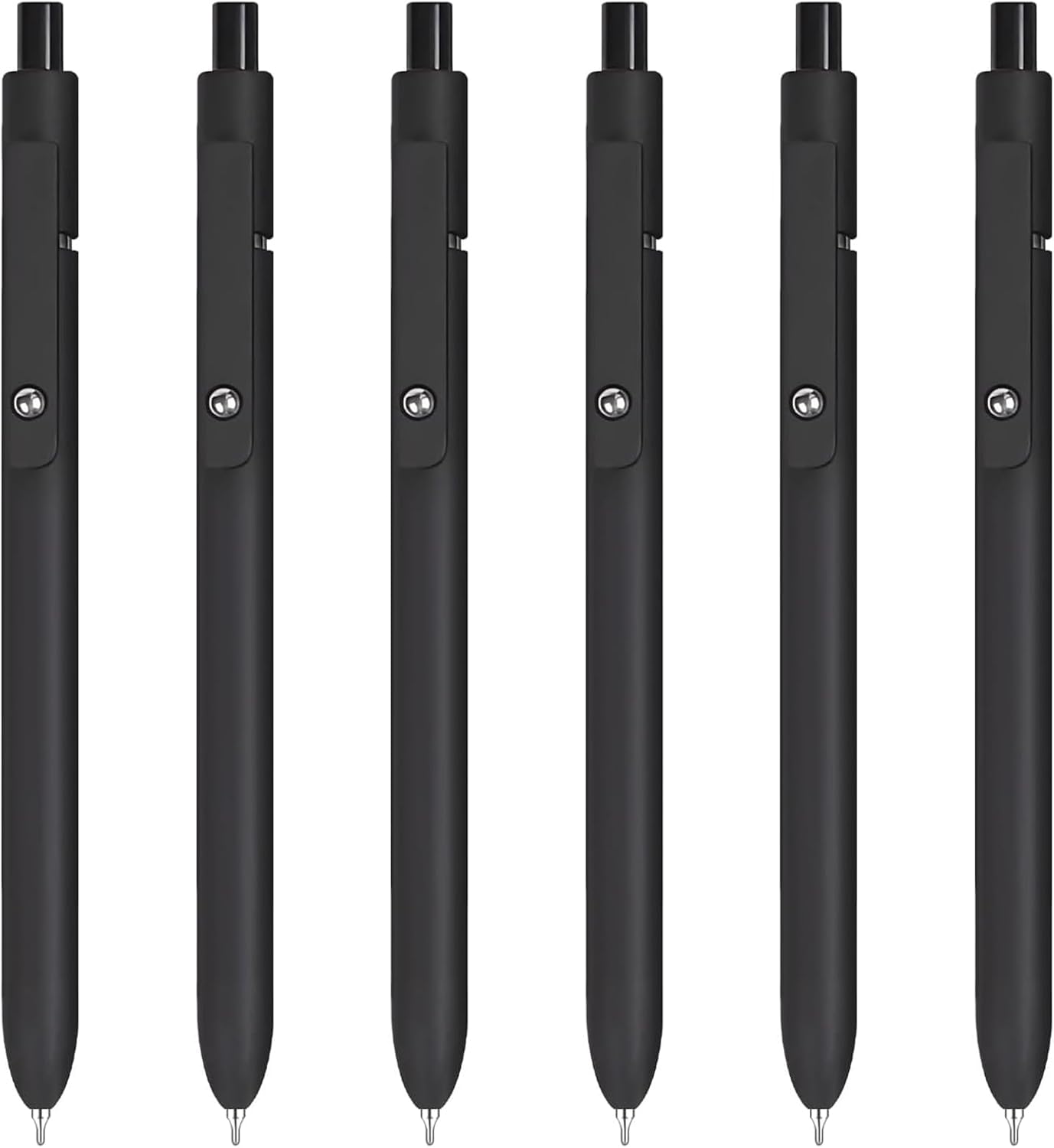 Donyang Gel Pens, 7pcs 0.5mm Black Ink Pens Quick Dry Fine Point Smooth Writing Pens for Journaling Note Taking, Cute Nurse Teacher Work Desk Accessories Office School Supplies Gifts for Women Men