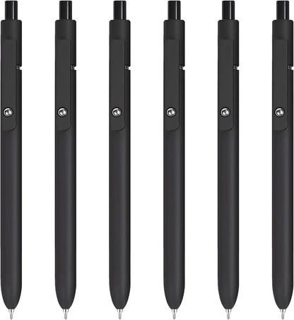 Donyang Gel Pens, 7pcs 0.5mm Black Ink Pens Quick Dry Fine Point Smooth Writing Pens for Journaling Note Taking, Cute Nurse Teacher Work Desk Accessories Office School Supplies Gifts for Women Men