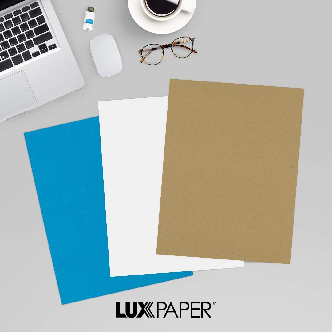 LUXPaper 8.5" x 11" Paper | Letter Size | Pastel Canary Yellow | 60lb. Text | 50 Qty