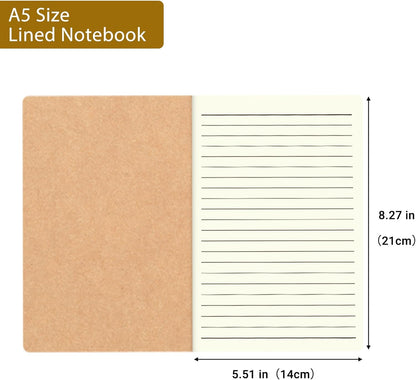 zmybcpack 12 Pack 8.5x11 inch Large Lined Notebook Journals Bulk, 32 sheets / 64 Pages, Sketchbook Composition Notebook Journals Subject Notebooks Planner for College Students Office
