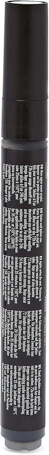 Pebeo Porcelaine 150, China Paint Fine Tip Marker - Anthracite Black (021009)