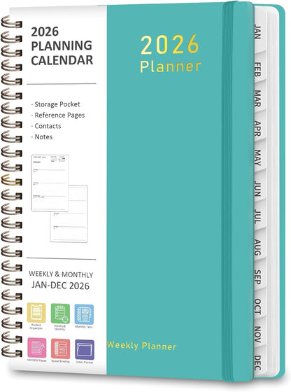 Planner 2026-2027, Weekly and Monthly Academic Year Calendar Planner, July 2026 - June 2027, Daily Agenda Book for Office School Supplies, A5(6.3'' x 8.5'')