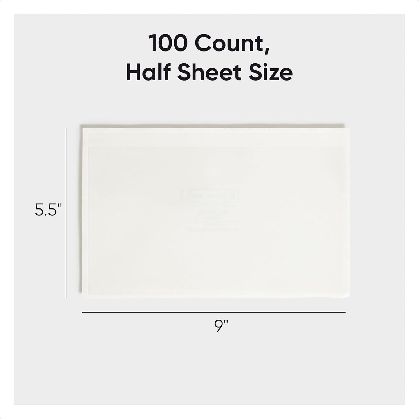 Smead Self-Adhesive Poly Pocket, Document, Clear Pockets, Storage Labels, 100 per Box, 103 Mm W x 76 Mm H, 68123