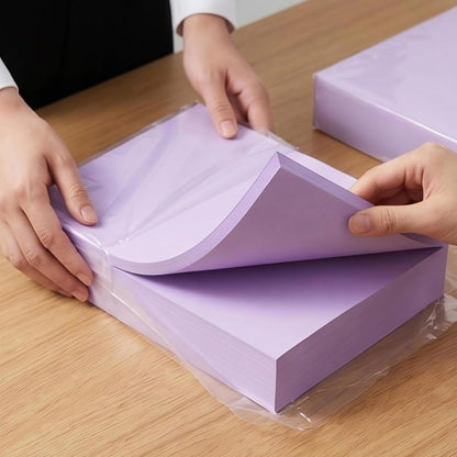 Colored Paper, Purple Copy Printer Paper, Lavender Lightweight Construction Paper for Crafting & Office School Supplies, 8.5x11inch-1 Ream (500 Sheets)