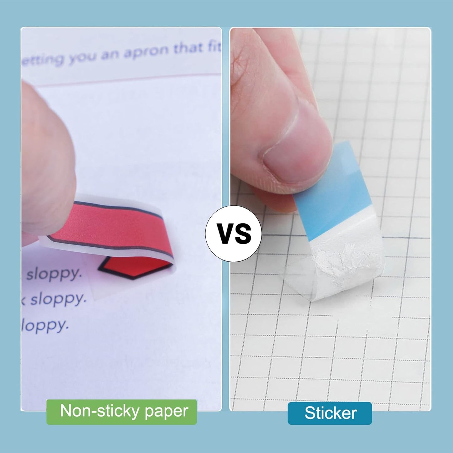 Ericter 1200 Pcs Sticky Tabs Page Markers Sticky Index Tabs, Arrow Flag Tabs - 10 Primary Color Tabs Page Flag Markers Bookmarks Book Tabs for Annotating Books