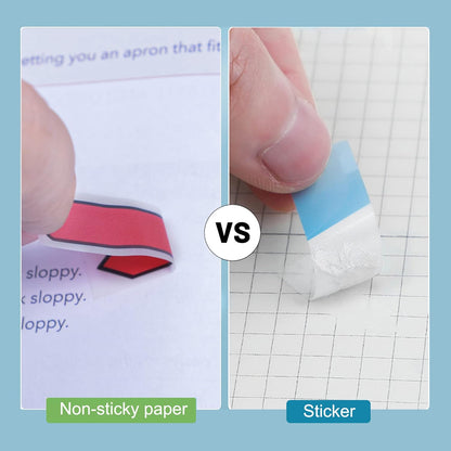 Ericter 1200 Pcs Sticky Tabs Page Markers Sticky Index Tabs, Arrow Flag Tabs - 10 Primary Color Tabs Page Flag Markers Bookmarks Book Tabs for Annotating Books