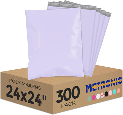 Metronic White Poly Mailers 14.5x19 100 Pack, Large Shipping bags Self-Seal Shipping Envelopes , Packaging Envelope for Small Business, Boutique, Clothing