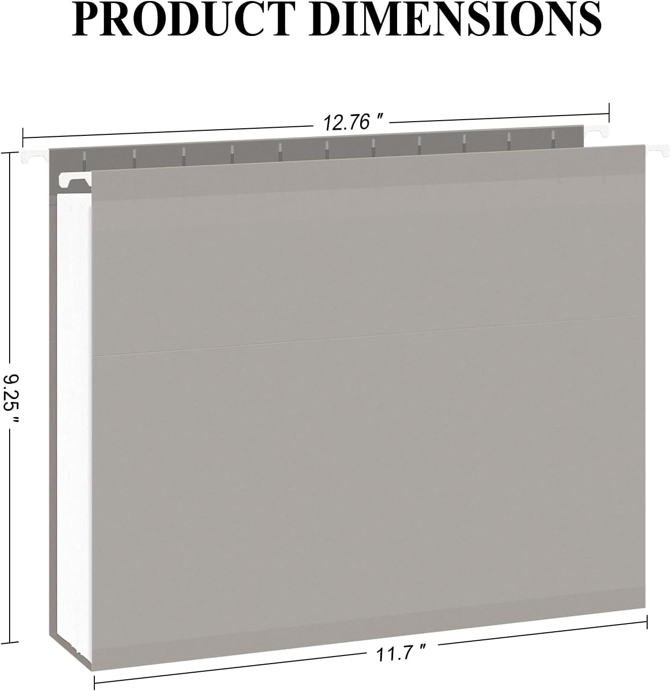 ViVin Hanging File Folders, 1/5-Cut Adjustable Tabs with 24 Per Box, 24 Pack Letter Size Hanging File Folders, Designed for Office Home School Filing Cabinet(Assorted)