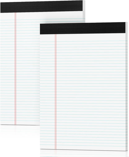 Note Pads 5x8, Narrow Ruled Legal Pad, Multicolor Small Notepads, 30 Sheet/notepad, 8 Pack Colored Legal Pads, Pink Legal Pad, Purple Notepad, Perforated Lined Note Pads for Study, Office, To-Do Lists