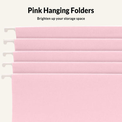 SUNEE Hanging File Folders Legal Size, Black File Folders 25 Pack 1/5-Cut Tabs, Stay Organized for Your Home and Office Bulk File and Documents