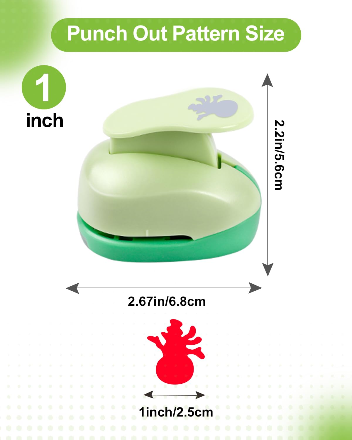 UCEC 2 Inch Circle Punch, Paper Punch, 2 Inch Hole Punch, Circle Hole Punch Cutters for Paper Crafts DIY Handmade Crafting Scrapbook Tools Cards Arts Fun Projects