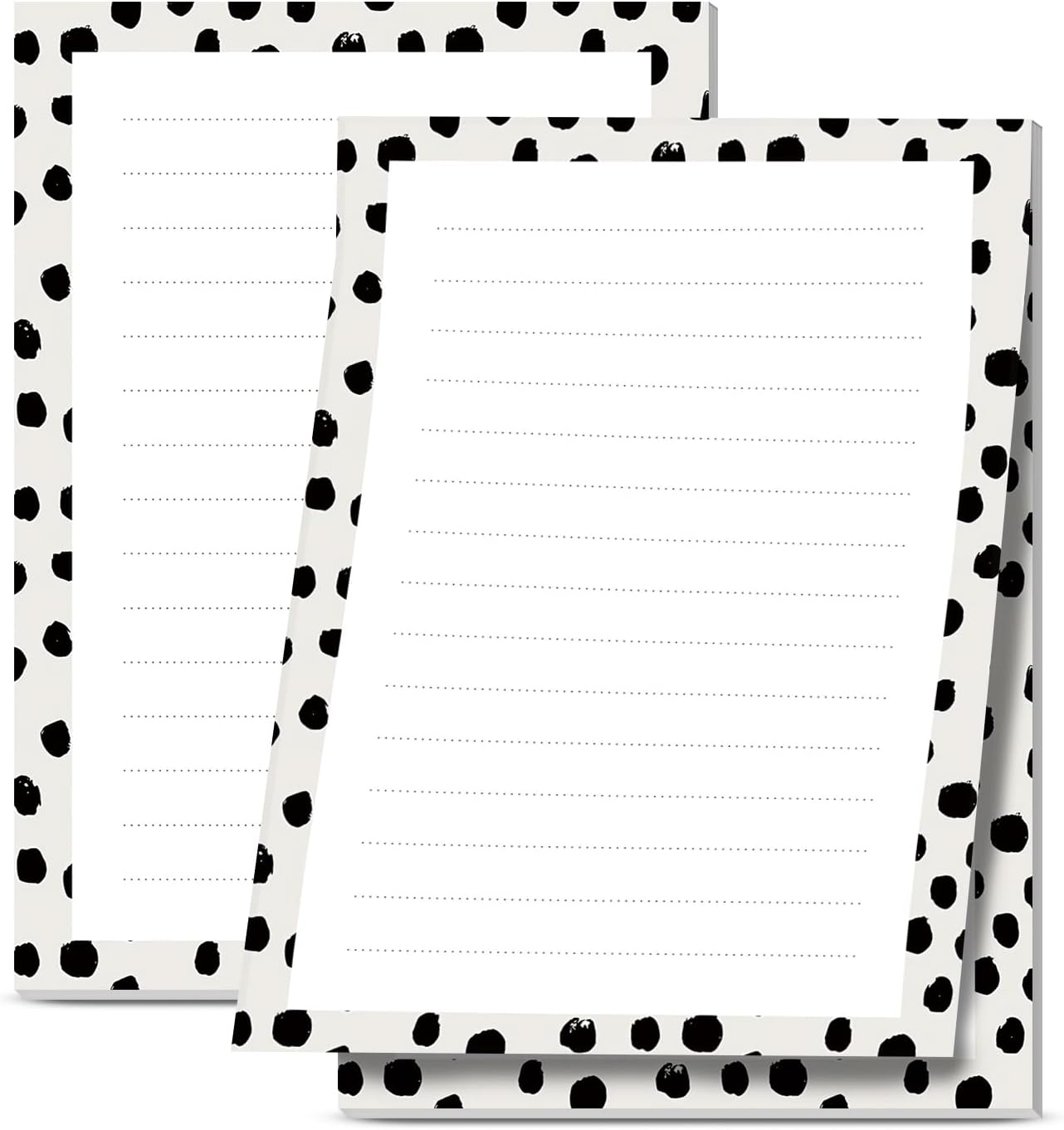 2 Pack Sticky Notes 4x6 in, Funny Large Notepads with Lines, Cute Self-Stick Memo Note Pads for Office, Home, Meeting Luxury Boho Flowers