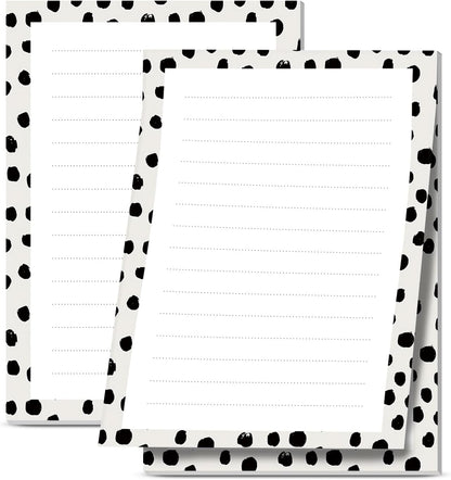 2 Pack Sticky Notes 4x6 in, Funny Large Notepads with Lines, Cute Self-Stick Memo Note Pads for Office, Home, Meeting Luxury Boho Flowers