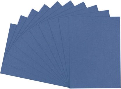 MECCANIXITY 100pcs A4 8.5 x 11 Inch Presentation Binding Covers Letter Size Leather Textured Grain Paper Un-Punched for Business Reports, Navy Blue