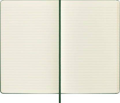 Moleskine Notebook, Large, Ruled, Myrtle Green, Hard (5 x 8.25)