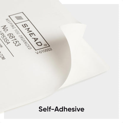 Smead Self-Adhesive Poly Pocket, Document, Clear Pockets, Storage Labels, 100 per Box, 103 Mm W x 76 Mm H, 68123