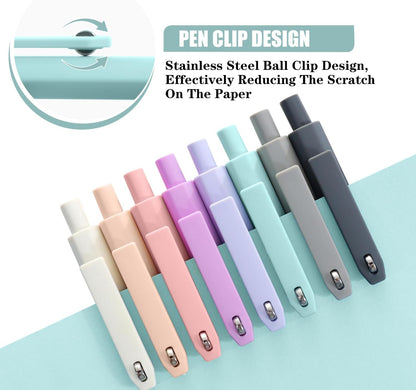 Piochoo Calligraphy Pens,8 Size Calligraphy Pens for Writing,Brush Pens Calligraphy Set for Beginners, Hand Lettering Pens