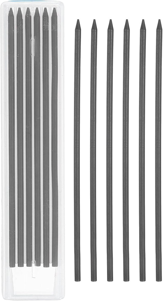 PATIKIL 12Pcs 2.8mm Carpenter Pencil Lead Refills, Solid Dry Pencil Refills Break Resistant Lead Refill for Mechanical Carpenter Construction Pencils Art Drafting, Multicolor