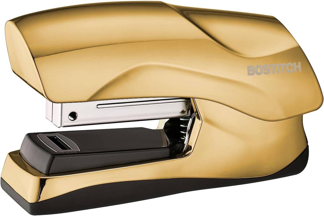 Bostitch Office Heavy Duty Stapler, 40 Sheet Capacity, No Jam, Half Strip, Fits into the Palm of Your Hand, For Classroom, Office or Desk, Black