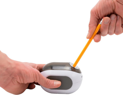 Westcott iPoint Dash Battery Pencil Sharpener, White