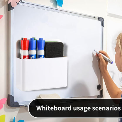 Camelmother 2Magnetic Marker Holder For Whiteboard Dry Erase Marker Holder For Office Refrigerator Fridge Classroom Must (black)