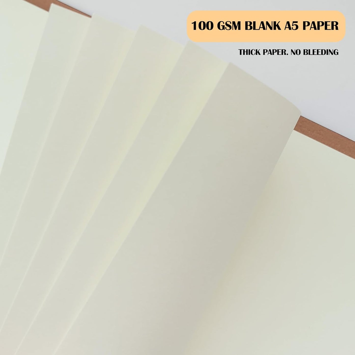 A5 Grid Filler Paper, 6-Hole Punched, 100GSM Graph Rule Paper/Quad Rule Filler Paper/Planner Inserts for Planners, Painting, and Bullet Journals,80 Sheets/160 Pages
