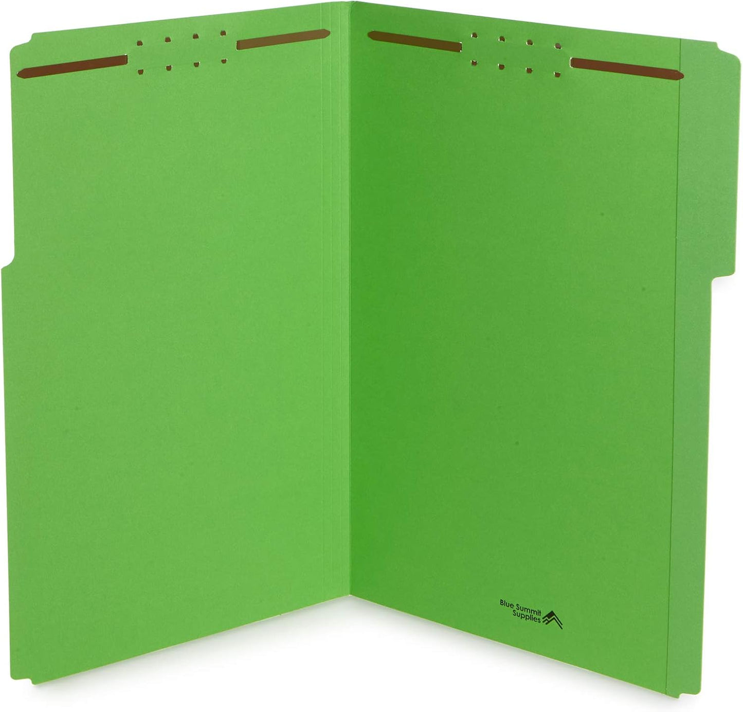 Blue Summit Supplies Blue File Folders with Fasteners, File Folders Legal Size, 1/3 Cut Reinforced Tabs, Durable 2 Prongs, Designed to Organize Standard Medical or Law Files, 50 Pack