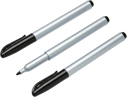 Cadie Permanent Freezer Marker Set of 2 – Waterproof Fast-Drying Black Ink Pens with Chisel Tip for Food Labeling, Fridge & Freezer Storage, Kitchen & Lab Use & General Organization.