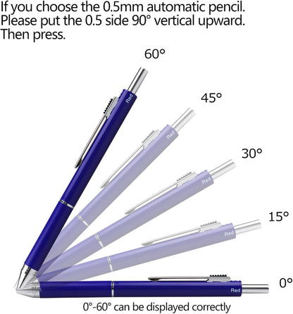 DUNBONG Ballpoint Metal D1 Refill for Multifunction Pen, Black pack of 5 pieces (Black)