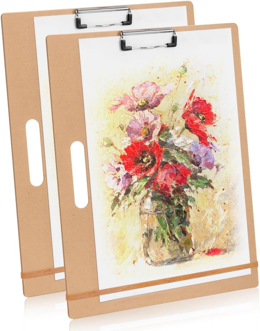 13" x 17" Artist Sketch Board with Handle - Portable Clipboard for Painting and Drawing, Art Supplies for Adults by TX Liteart