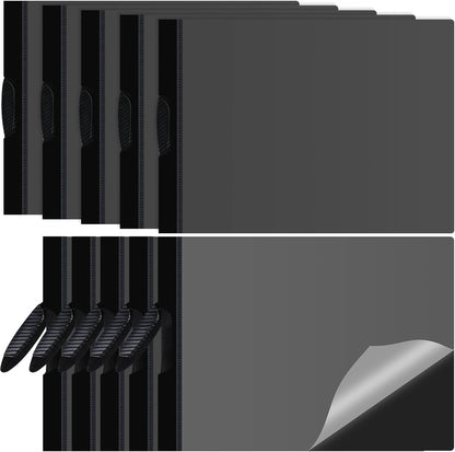 Dunzoom 10 Pack 11 x 17 Inches Clear Report Covers with Clip Presentation Binder Portfolio Folder Resume Folders for Interview Large Report Covers for Office Documents Storage, Black