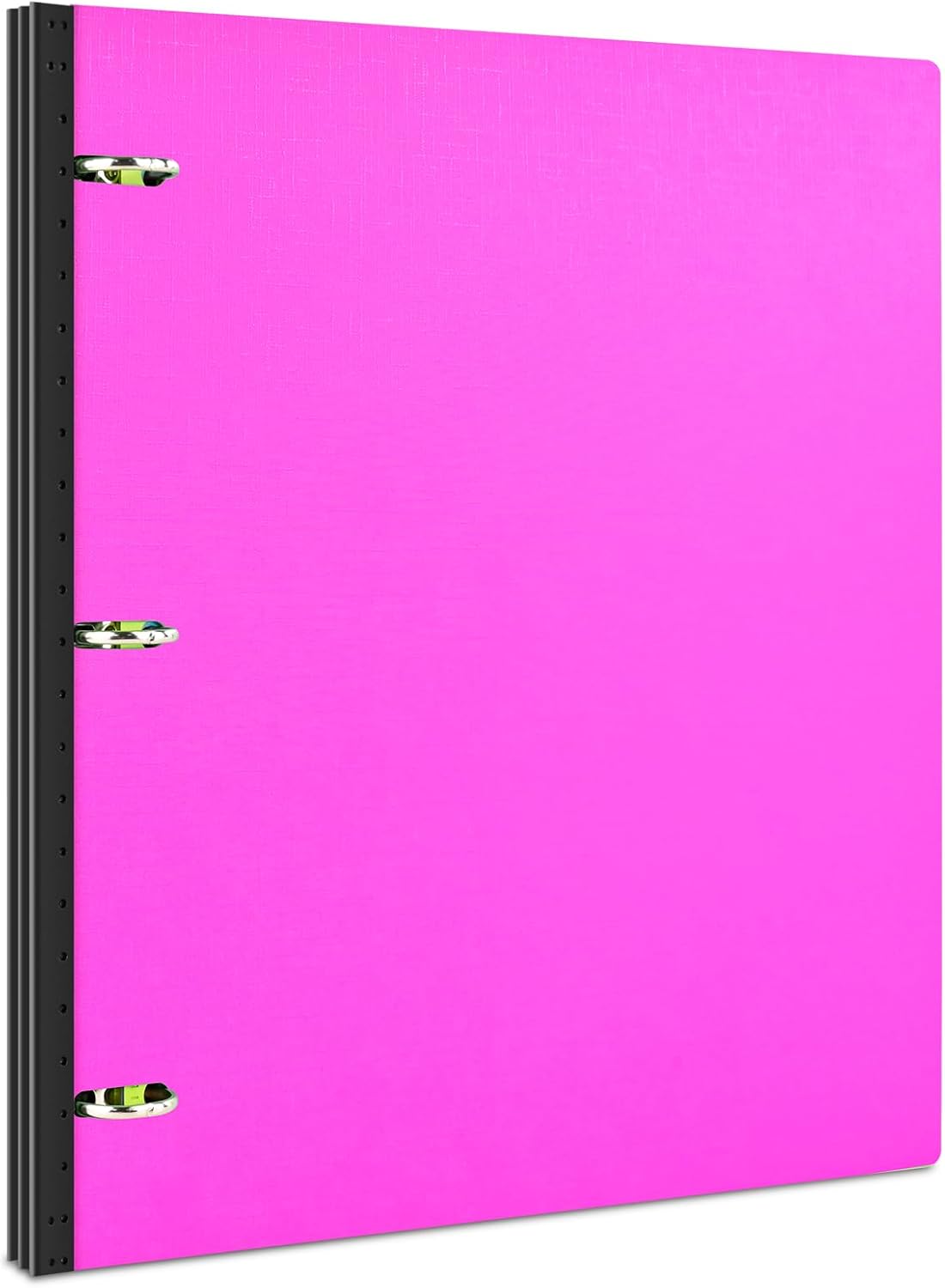 INFUN Telescoping 3 Ring Binder - 4PCS, Portable Plastic 3 Ring Binder with Telescoping Spine, Binders with Foldable Front Cover Holds 8.5"x11" Paper for School, Office, Homes