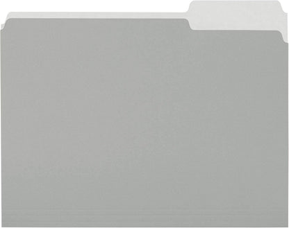 Amazon Basics Manila File Folders, Letter Size, 1/2 Tab in Left and Right Positions, 8.5" x 11", 36-Pack