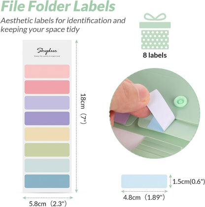 SKYDUE Letter A4 Paper Expanding File Folder Pockets Accordion Document Organizer (Purple)