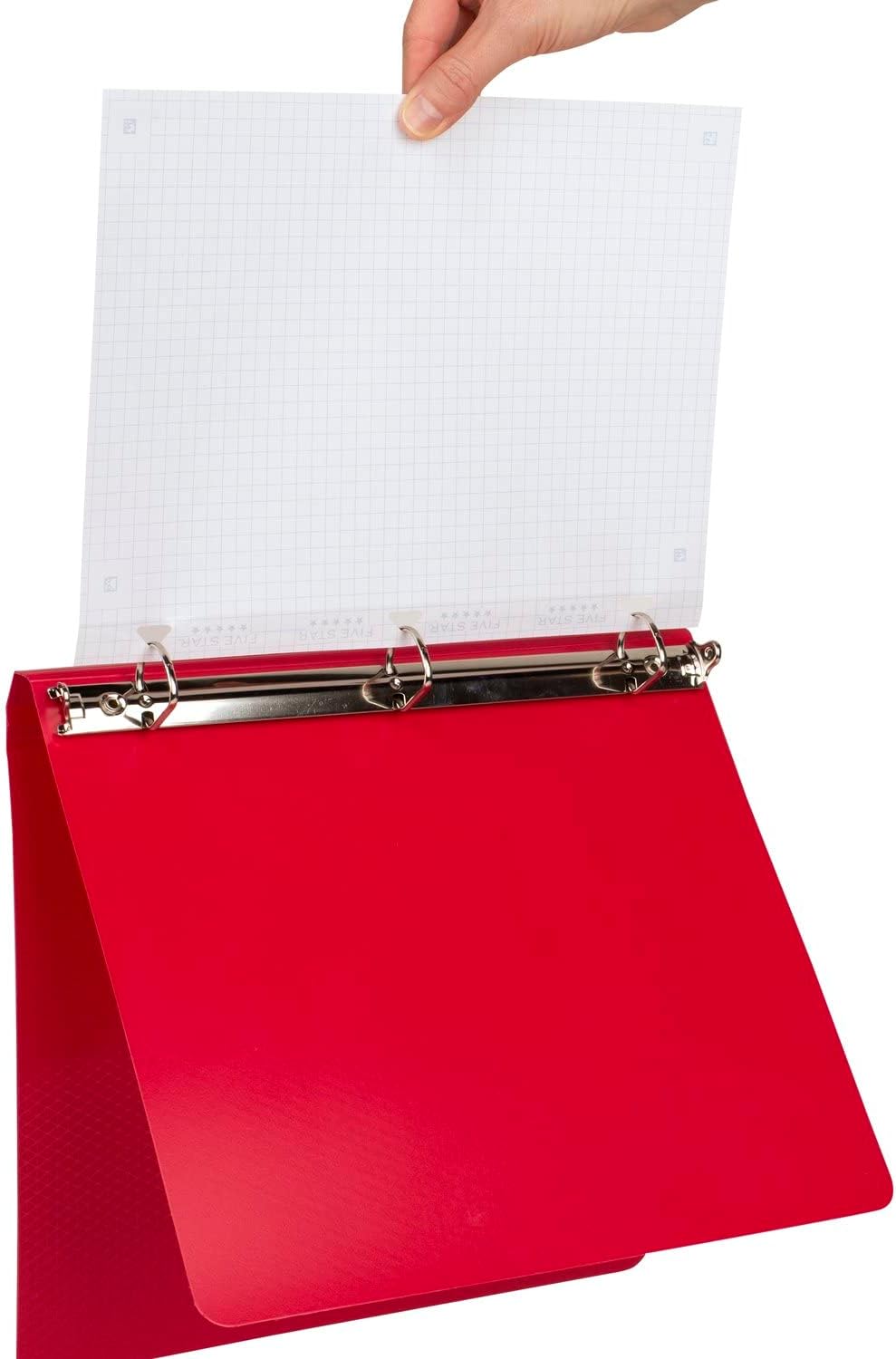 Five Star Loose Leaf Paper + Study App, Graph Ruled Filler Notebook Paper, Reinforced, Fights Ink Bleed, 8-1/2" x 11", 80 Sheets (170122)
