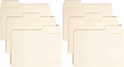 Smead SuperTab File Folder, Oversized 1/3-Cut Tab, Letter Size, Manila, 100 Per Box (10301)