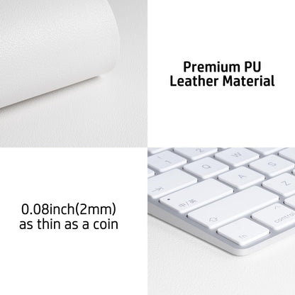 Aothia Leather Desk Pad Protector, Mouse Pad, Office Desk Mat, Non-Slip PU Leather Desk Blotter, Laptop Desk Pad, Waterproof Desk Writing Pad for Office and Home (Black,36" x 17") - Colors B