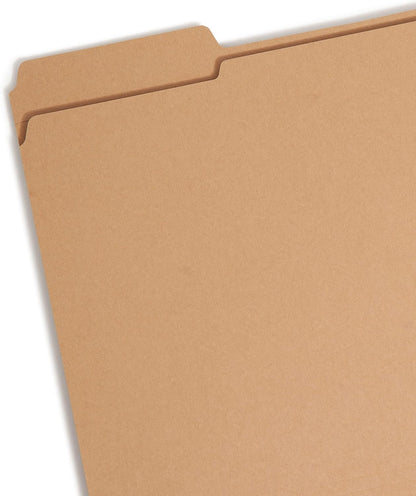 Smead Fastener File Folders, Reinforced 1/3-Cut Tabs, 2 Fasteners, Letter Size, Blue, 50 per Box (12040)