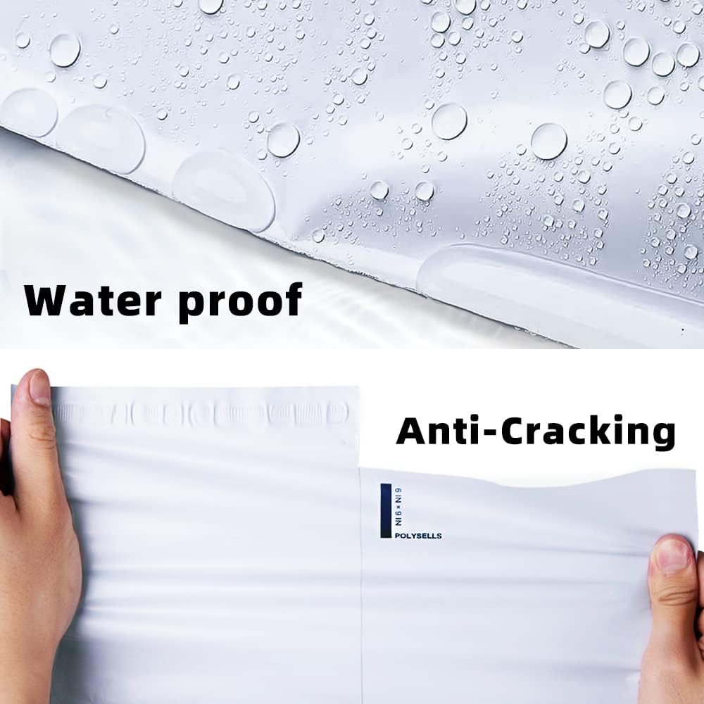 POLYSELLS 100 Pcs 14.5x19 Inch Poly Mailers Shipping Envelopes, Strong Adhesive Sealing, Waterproof, and Tear-resistant Postal Mailing Bags for Clothing, Books, and Accessories