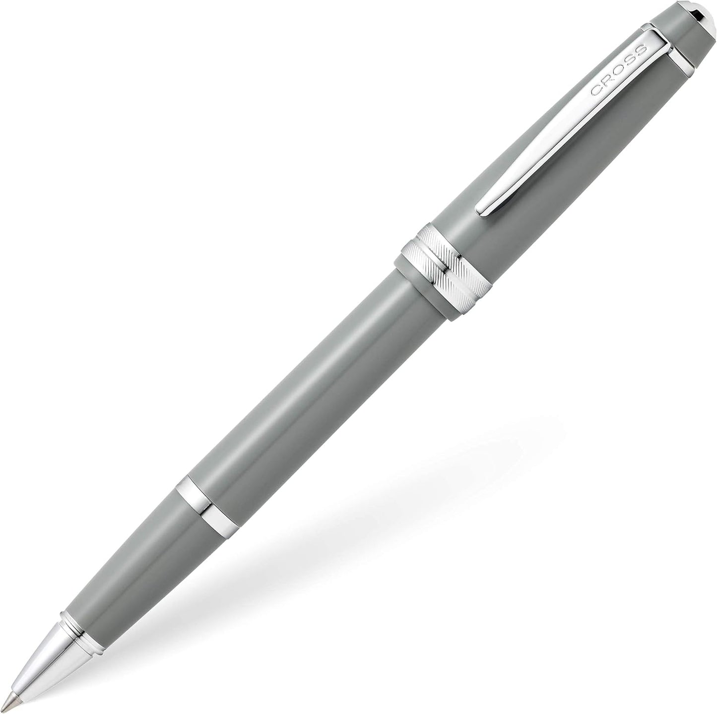 Cross Bailey Light Polished Blue Resin Rollerball Pen - Professional Pen for Effortless Writing - Journaling, Note-Taking & More - Black Ink - Easy Handling - Includes Gift Box