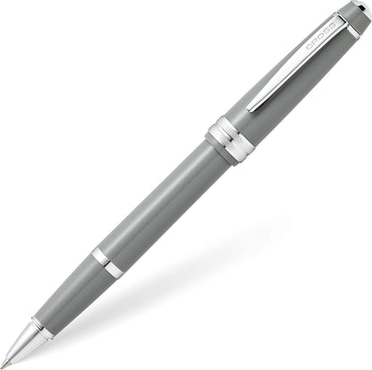 Cross Bailey Light Polished Blue Resin Rollerball Pen - Professional Pen for Effortless Writing - Journaling, Note-Taking & More - Black Ink - Easy Handling - Includes Gift Box