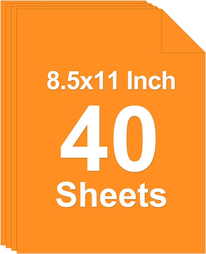 40 Sheets Colored Cardstock, 8.5 x 11 Construction Paper, Black Card Stock Paper, Cardstock Printer Paper for Halloween,Mothers Day, Christmas, Wedding Invitations, DIY Cards, Photo, Art and Crafts