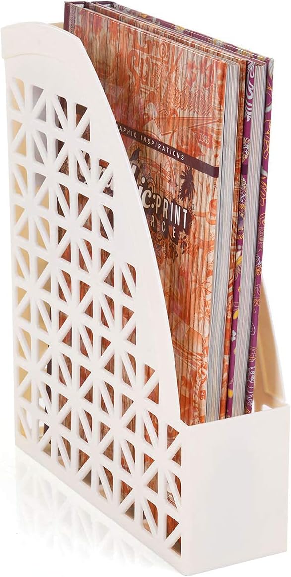 Mintra Office Plastic Desk Organizer 2pk Magazine File (Lavender)