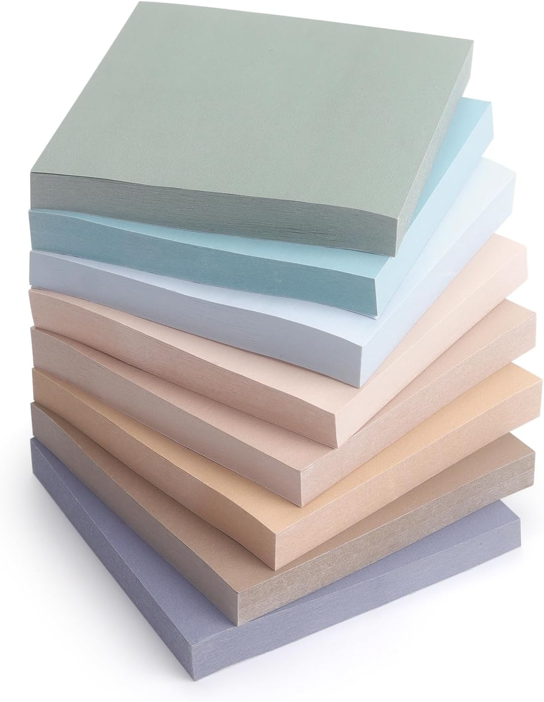 Eastern Wolf 8 Pads Sticky Notes 3x3 Self-Stick Notes 8 Bright Multi Colors Purple Sticky Notes, 85 Sheet/Pad