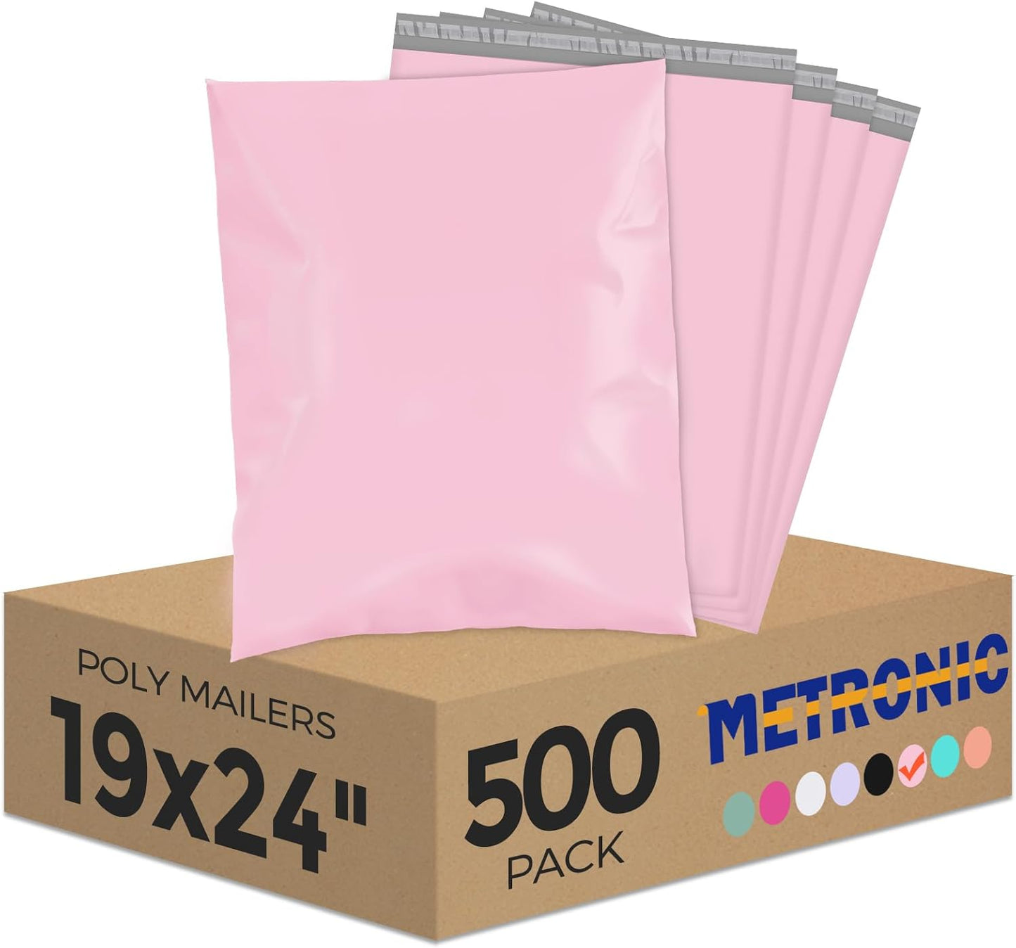 Metronic Poly Mailers 10x13 100 Pcs | Small Shipping Bags for Clothing | Mailing Bags for Small Business, Shipping Envelopes,Packing Bags in Black