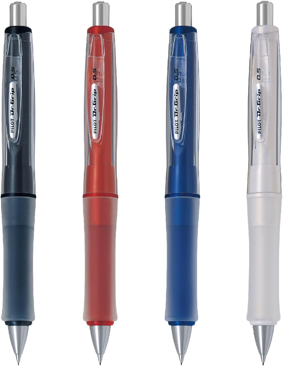 Pilot Mechanical Pencil Dr. Grip G-Spec Flash Colors, 0.5mm, Flash White (HDGS-60R-FW)